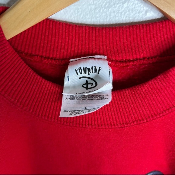 Vintage Disney Cast Member Fantasia Red Sweatshirt Pullover Cotton Blend Size L - Picture 4 of 14
